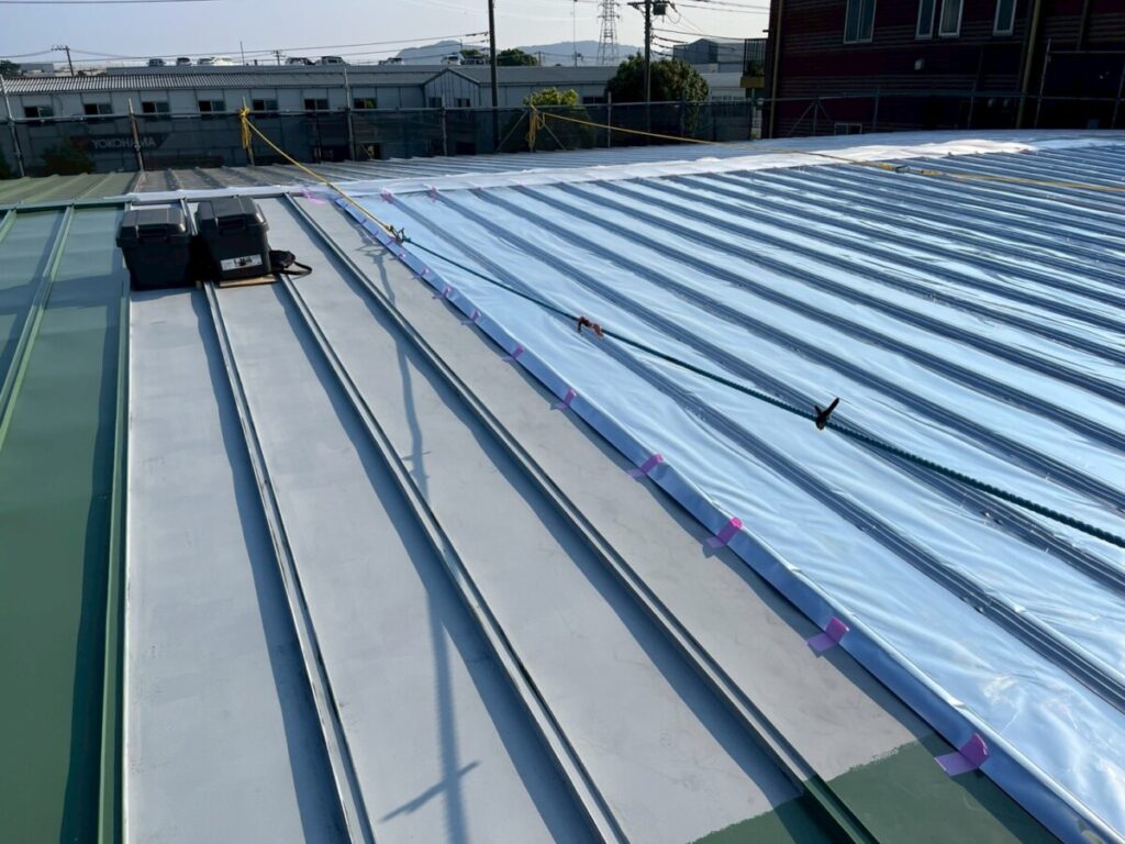 サーモバリア施工中